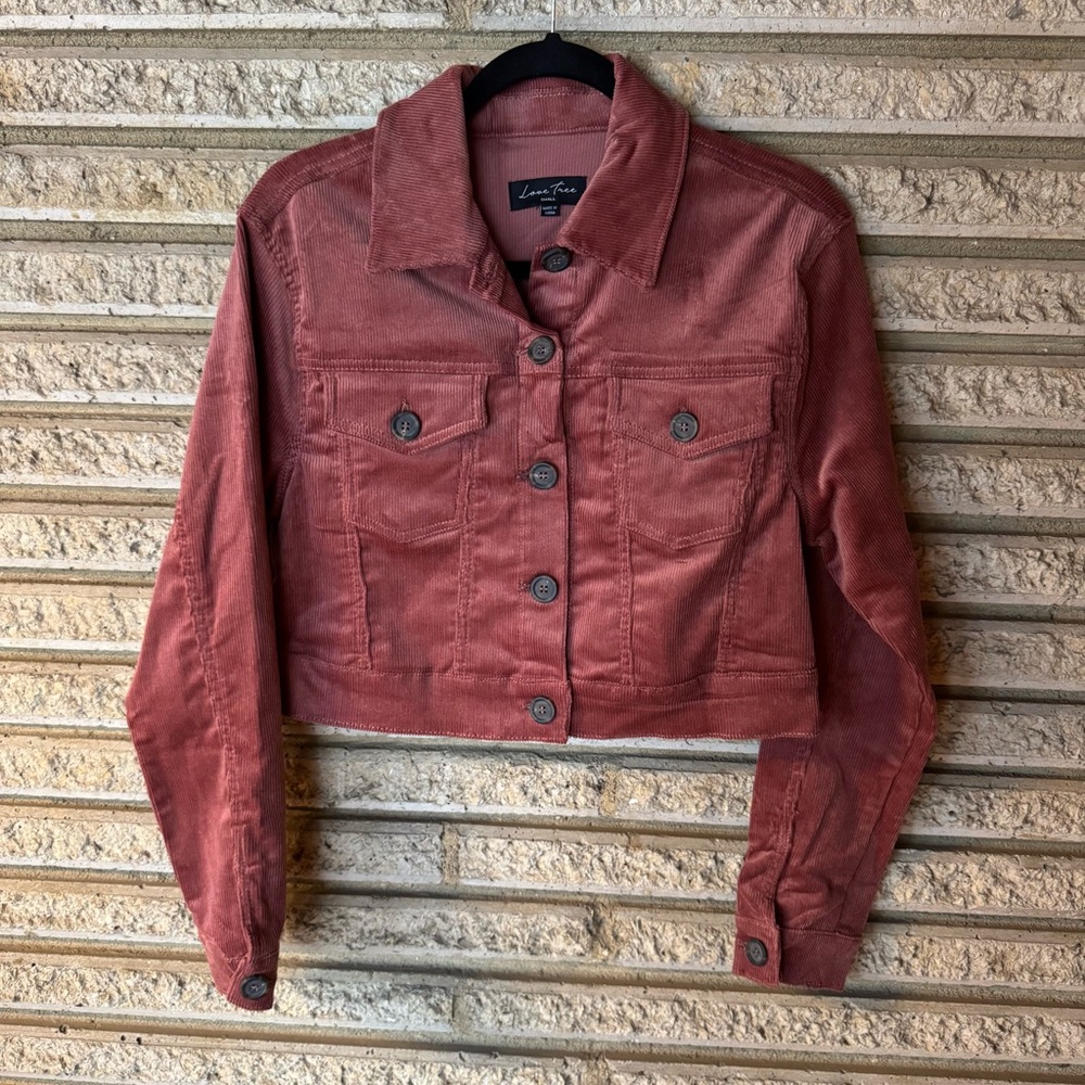 Love Tree Women's Corduroy Jacket - Pinkish/brown